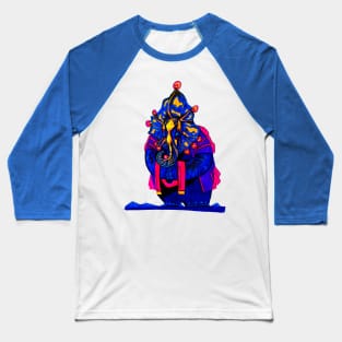 Multicolored elephant illustration Baseball T-Shirt